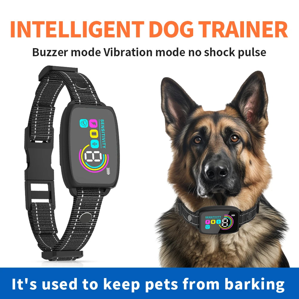 Smart Automatic Anti Barking Dog Collar Rechargeable Bark Stopper Stop Barkin...