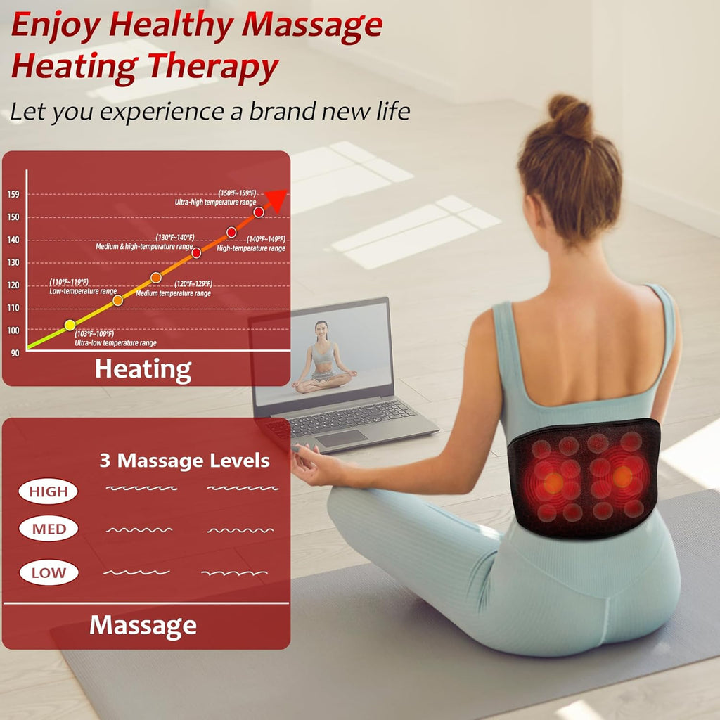 Wearable Far Infrared Heating Pad for Back Pain Relief — view 2