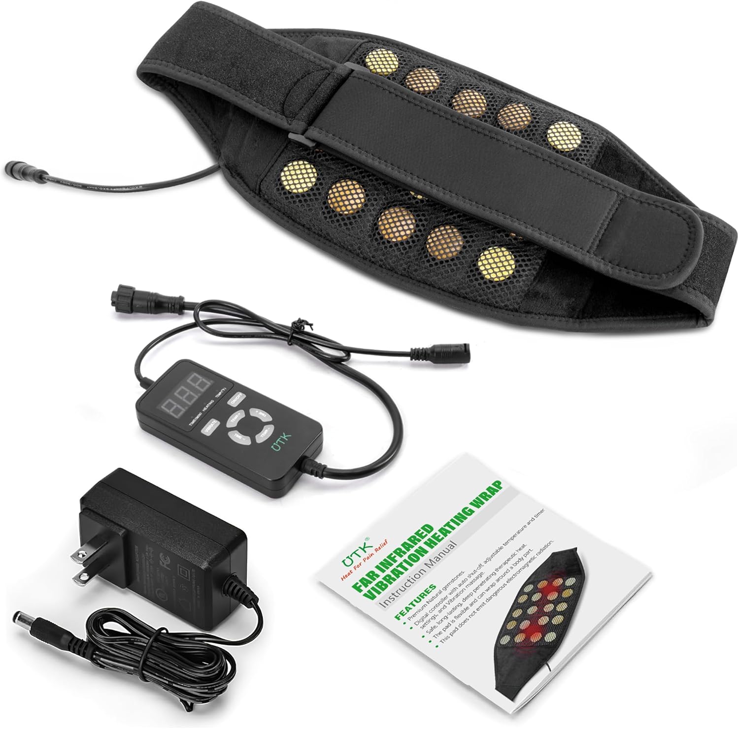 Wearable Far Infrared Heating Pad for Back Pain Relief — view 6